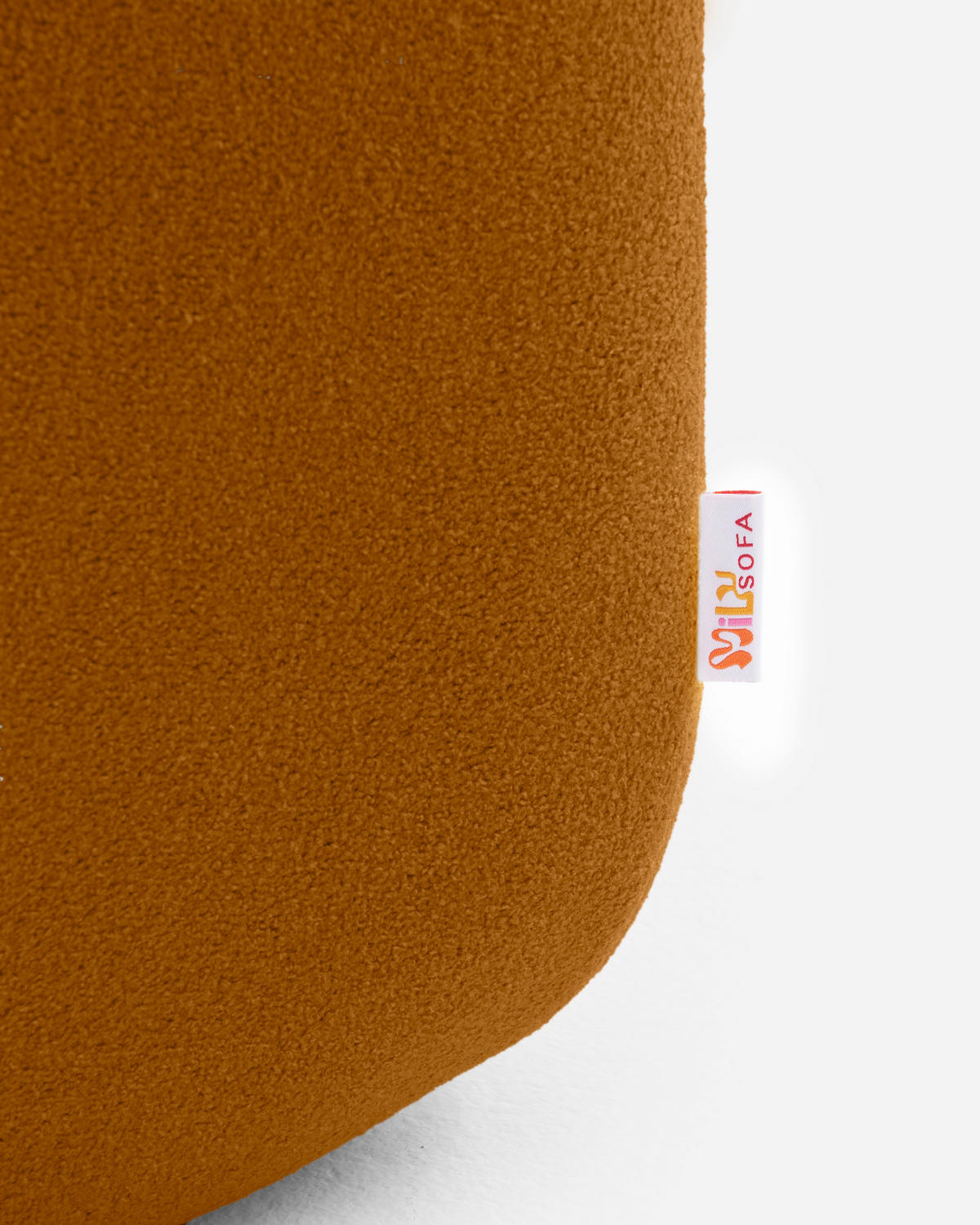 2-SITZER-SOFA Bouclé-Stoff Cremebeige - Hellbraun, Textil (194/73/95cm) - MILYsofa