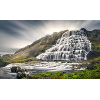 FOTOTAPETE Wasserfall 375 x 270 cm - Grün, Papier (375/270cm) - Sanders & Sanders