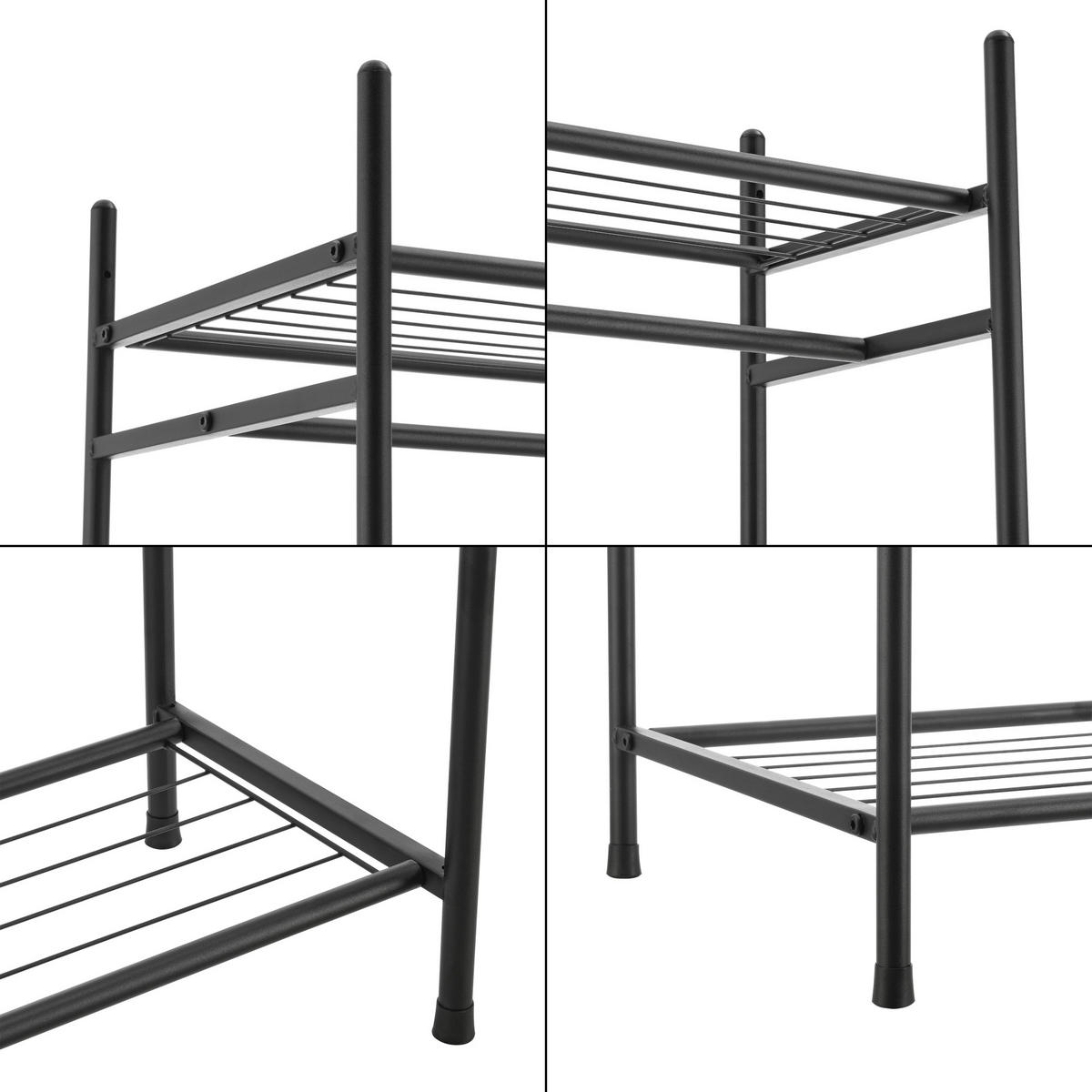 GARDEROBENSTÄNDER - Schwarz, Metall (60/130/30cm) - [en.casa]