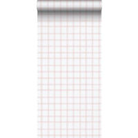 TAPETE Karomuster 53 cm x 10.05 m - Weiß, Papier (53/1000cm) - Sanders & Sanders