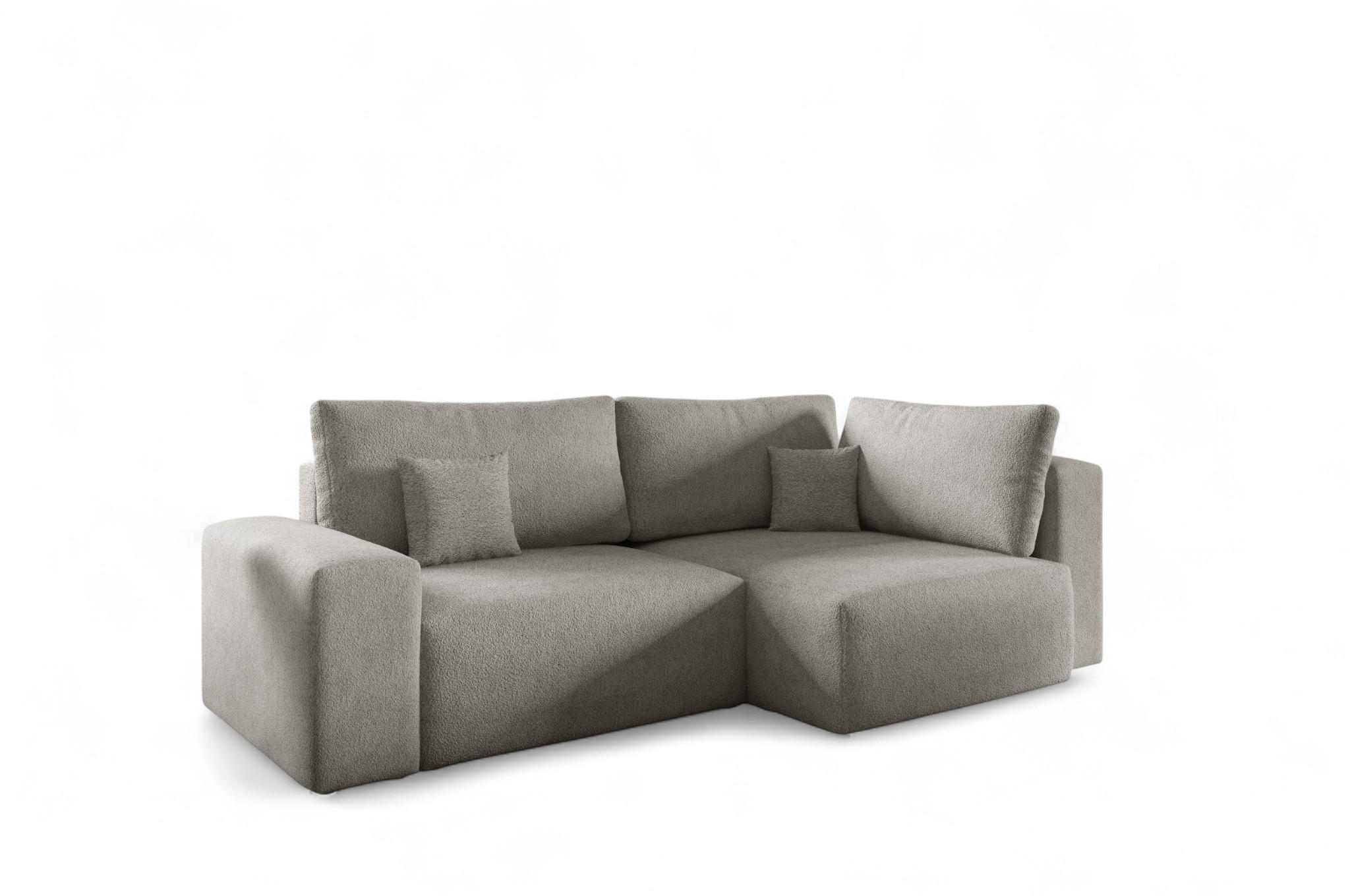 Fun Möbel Ecksofa Beige 253x148 cm