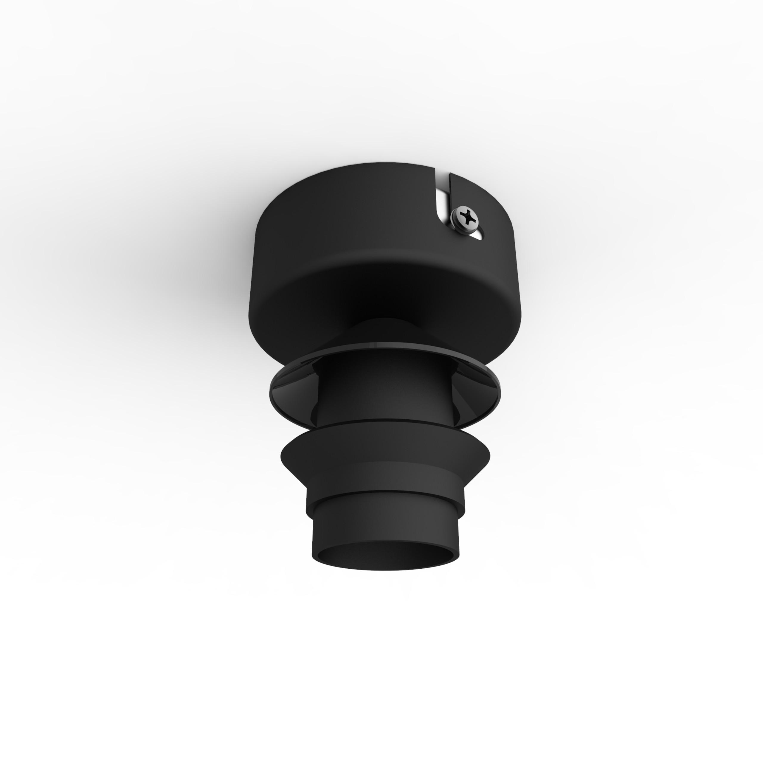 DECKENLEUCHTE - Schwarz, Metall (50/50/30cm) - Lumicom