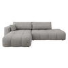 ECKSOFA Furyn O Boucle, Seite: Links - Schwarz/Grau, Holzwerkstoff/Kunststoff (262/145cm) - MIRJAN24