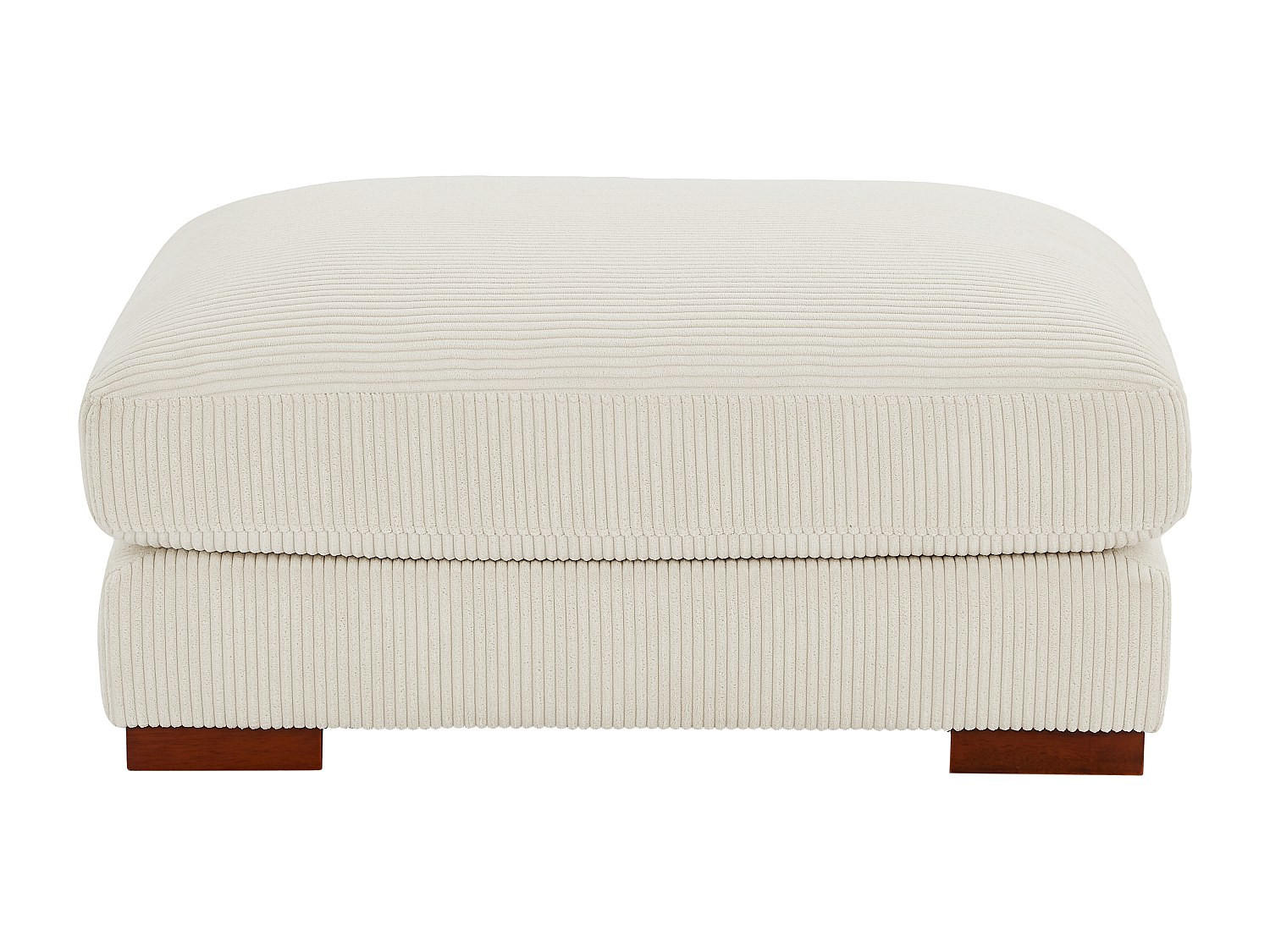 SITZHOCKER - 1 Person - samt - beige Sperone - Beige, Holz/Textil (102/47/77cm) - Vente-Unique