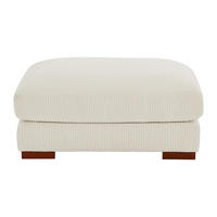 SITZHOCKER - 1 Person - samt - beige Sperone - Beige, Holz/Textil (102/47/77cm) - Vente-Unique