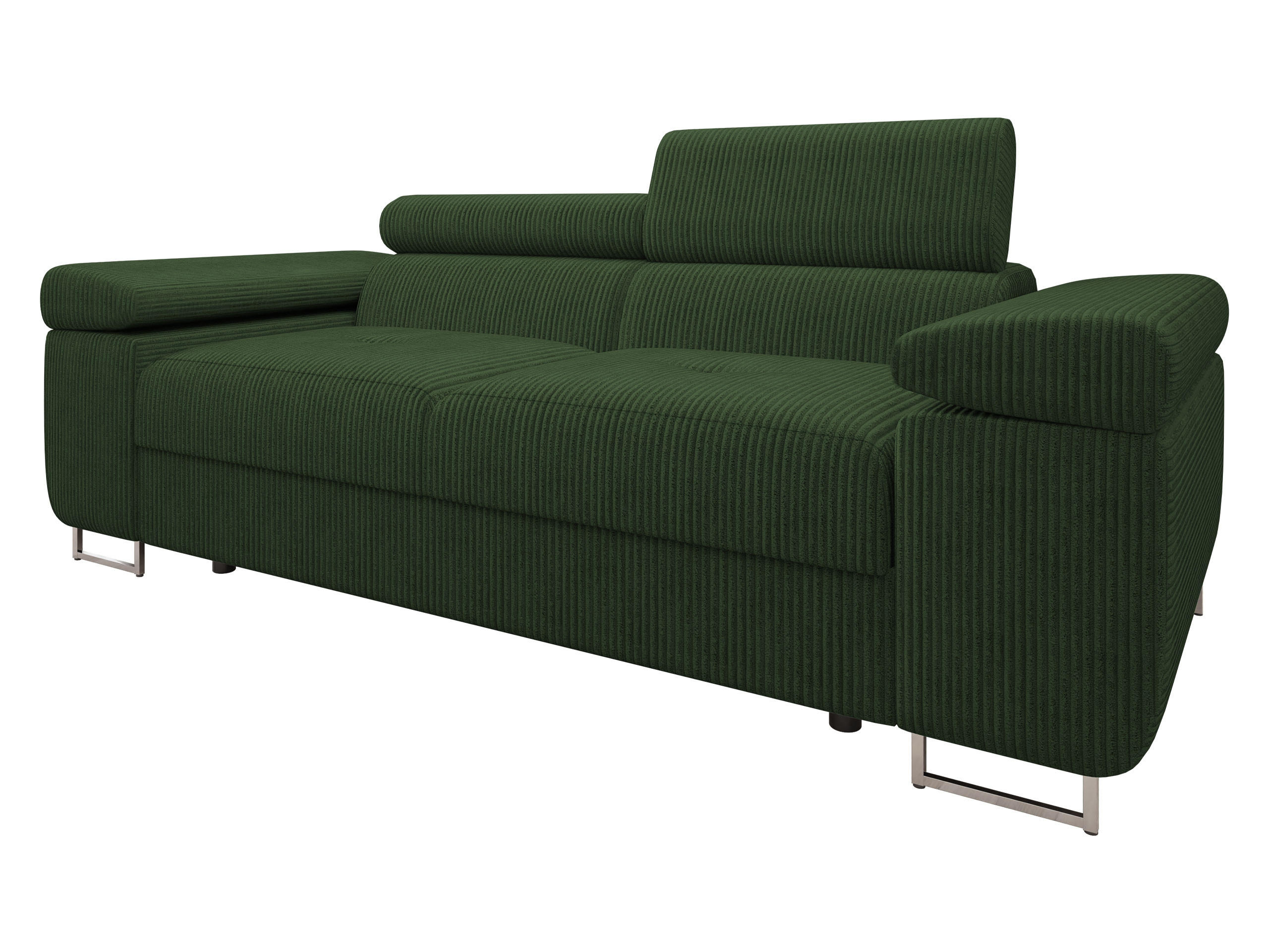 SOFA Torezio 2 Cord - Grün, Holz/Textil (198/90/102cm) - MIRJAN24