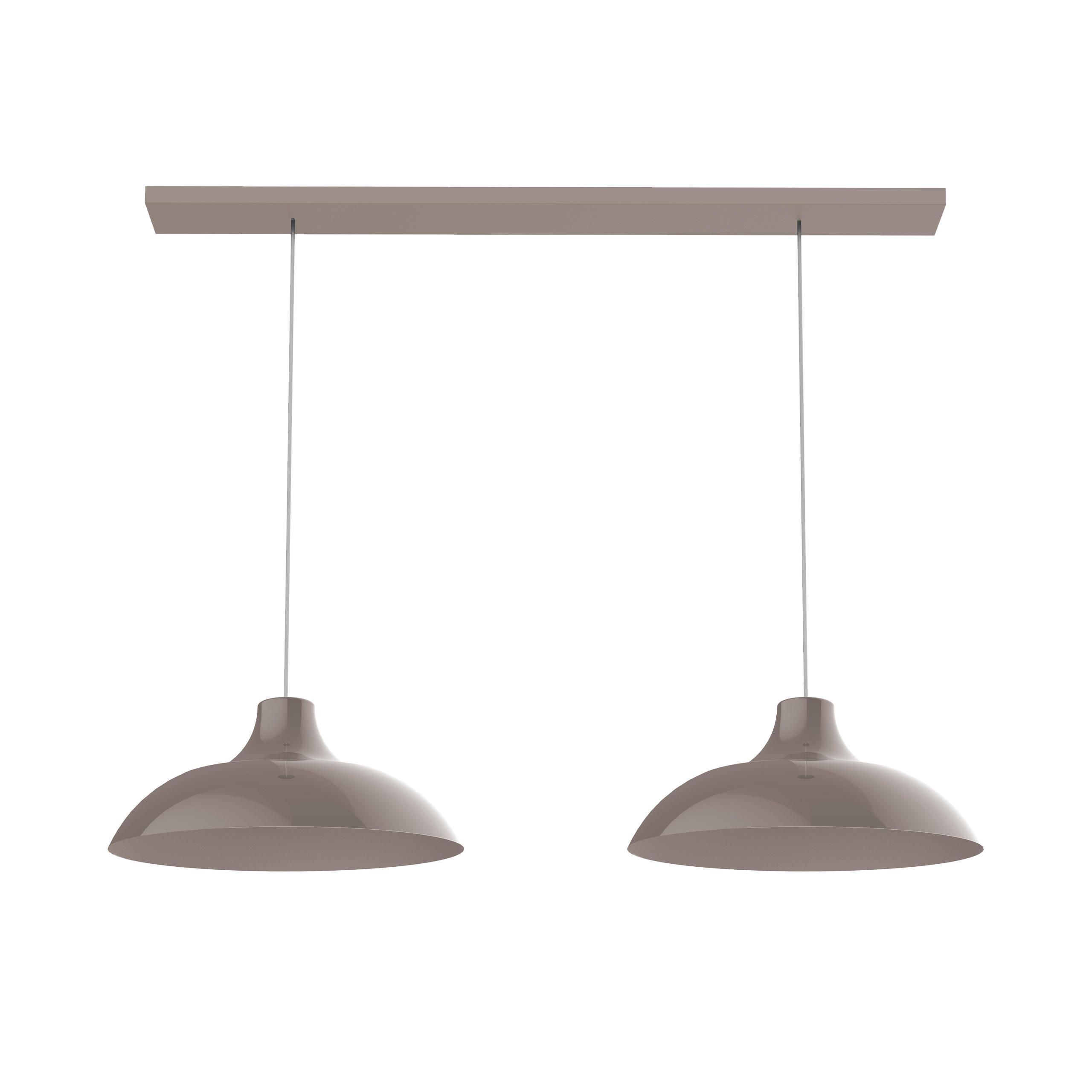 HÄNGELEUCHTE - Graubraun, Metall (30/30/15cm) - Lumicom