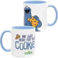 BECHER Sesamstraße Krümelmonster Me just here for the Cookies Weiß 320 ml - Weiß, Keramik (0.32L) - United Labels