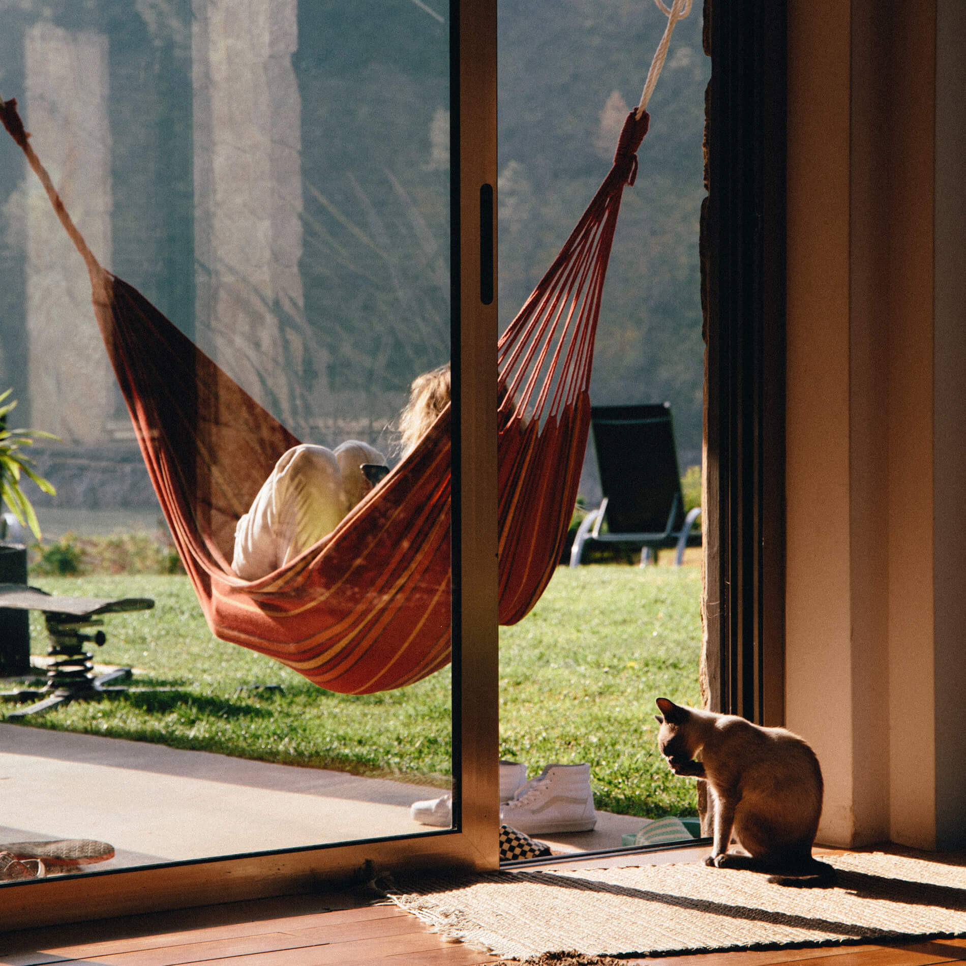 Thumbnail - Mobili Rebecca Hängematte, Mehrfarbig, Textil, 330x1x150 cm, Gartenmöbel, Hängematten