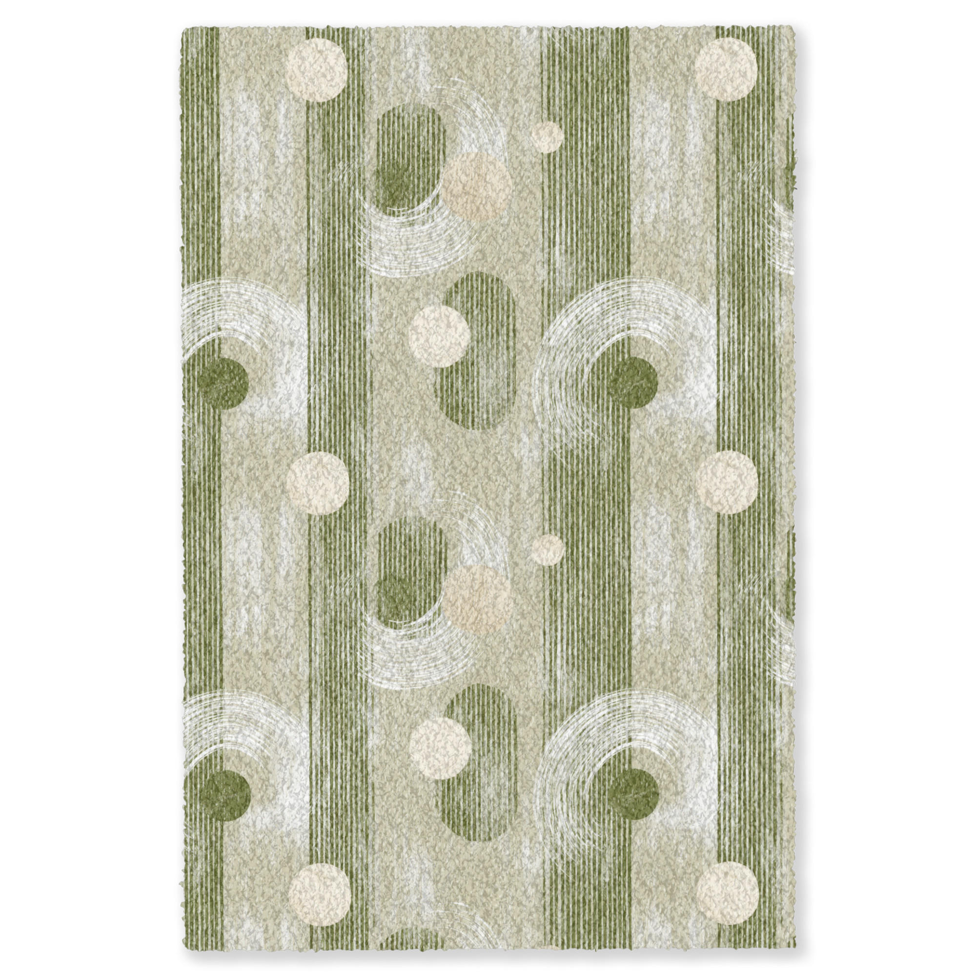 KOBERCE - Umelecké - Moderné - Zelené - 150x230 cm - olivovozelená, textil/plast (150/0.4cm) - OnlyWow