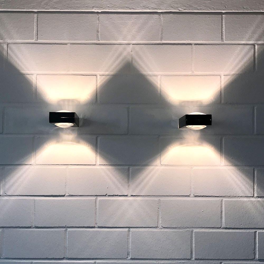 LED-WANDLAMPE Beam X Aluminium - Alufarben, Metall (8/4/12cm) - s.luce