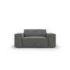SESSEL Jodie aus Samt hellgrau - Hellgrau, Textil (102/70/124cm) - Micadoni