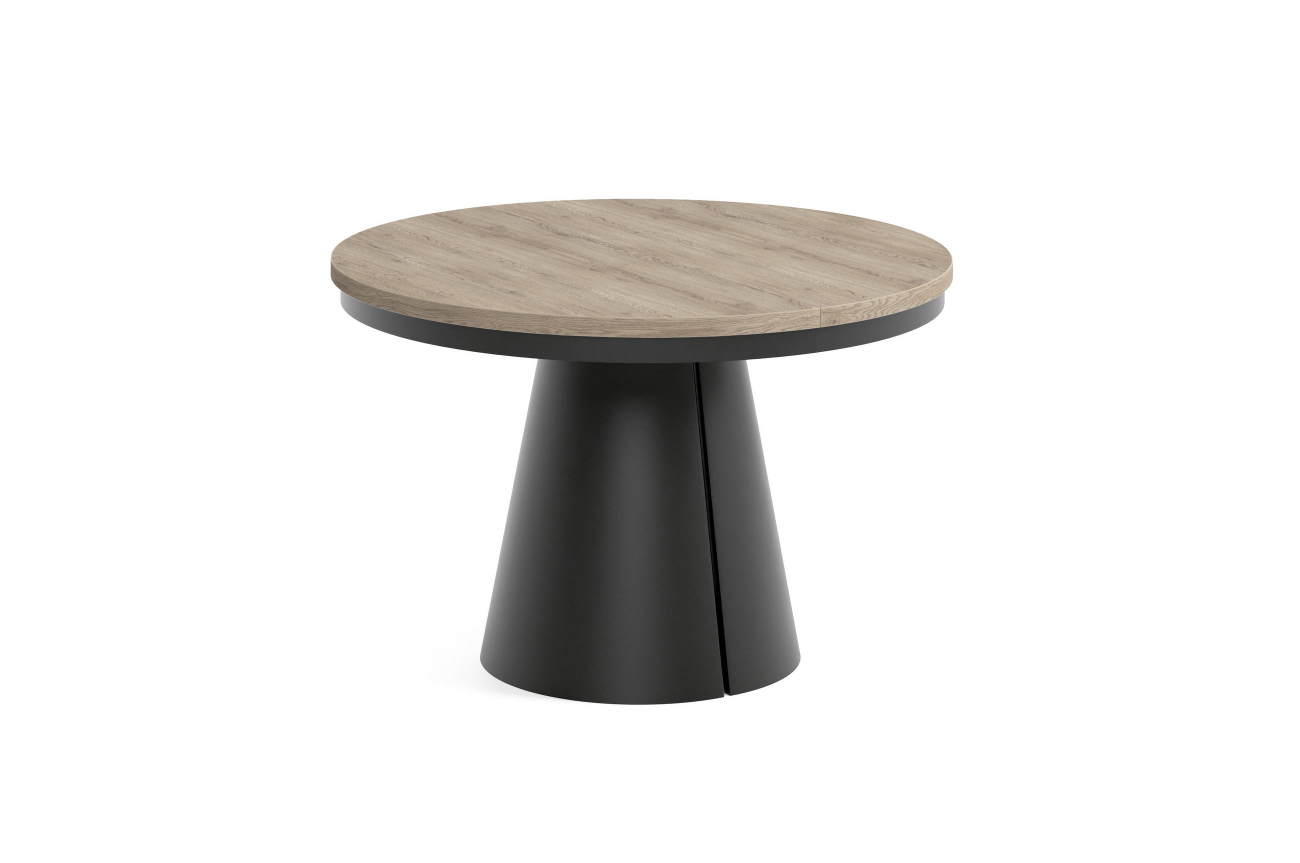 ESSTISCH CALMA Bis - Terracotta/Schwarz, Holzwerkstoff/Metall (120/120/76cm) - Meblini