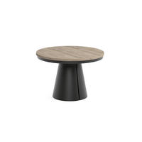 ESSTISCH CALMA Bis - Terracotta/Schwarz, Holzwerkstoff/Metall (120/120/76cm) - Meblini