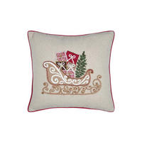WEIHNACHTSKISSEN Print 45/45 cm - Multicolor, Naturmaterialen (45/45cm)