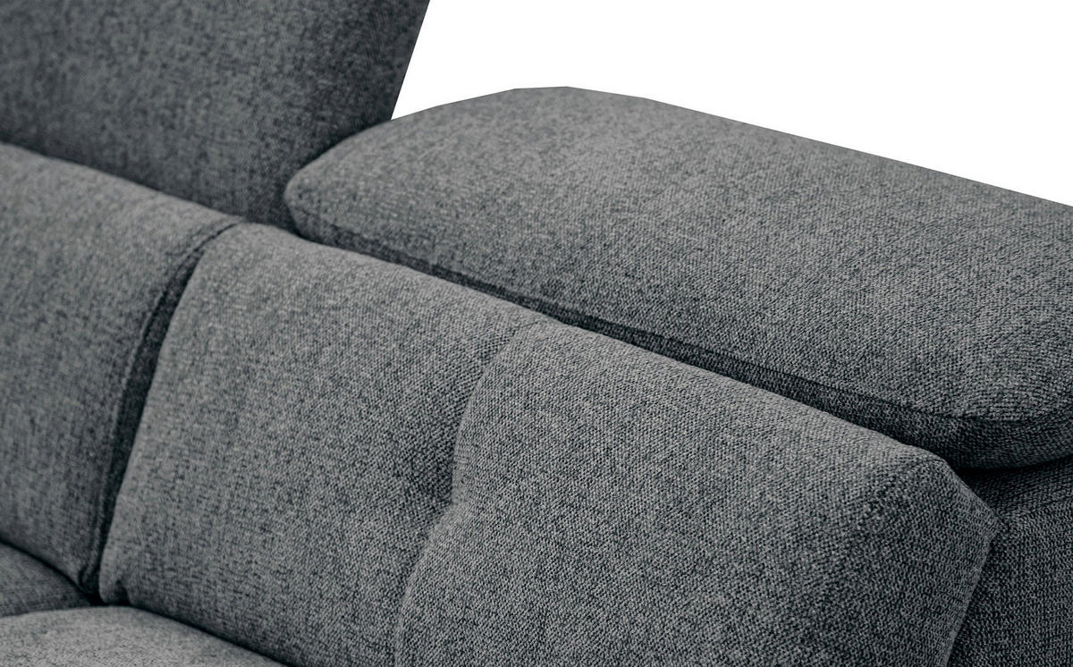 SOFA AVENA 3-Sitzer, dunkelgrau - Dunkelgrau, Holzwerkstoff/Textil (204/80/108cm) - Courtois Laville