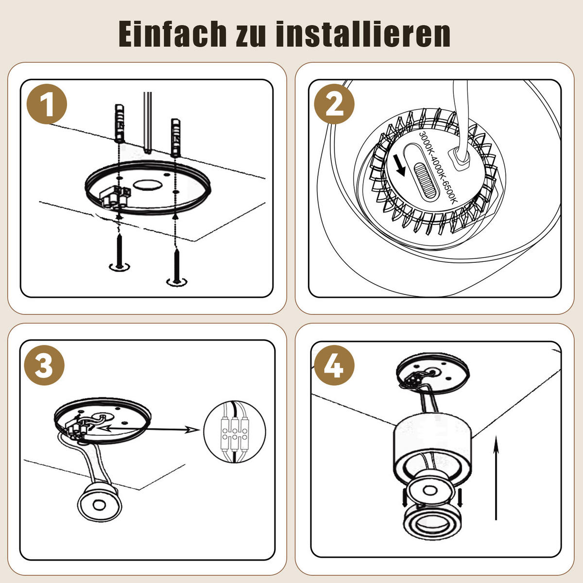 LED DECKENLEUCHTE Slenly 8.2/8.2/5.7 cm - Weiß, Metall (8.2/8.2/5.7cm) - ZMH