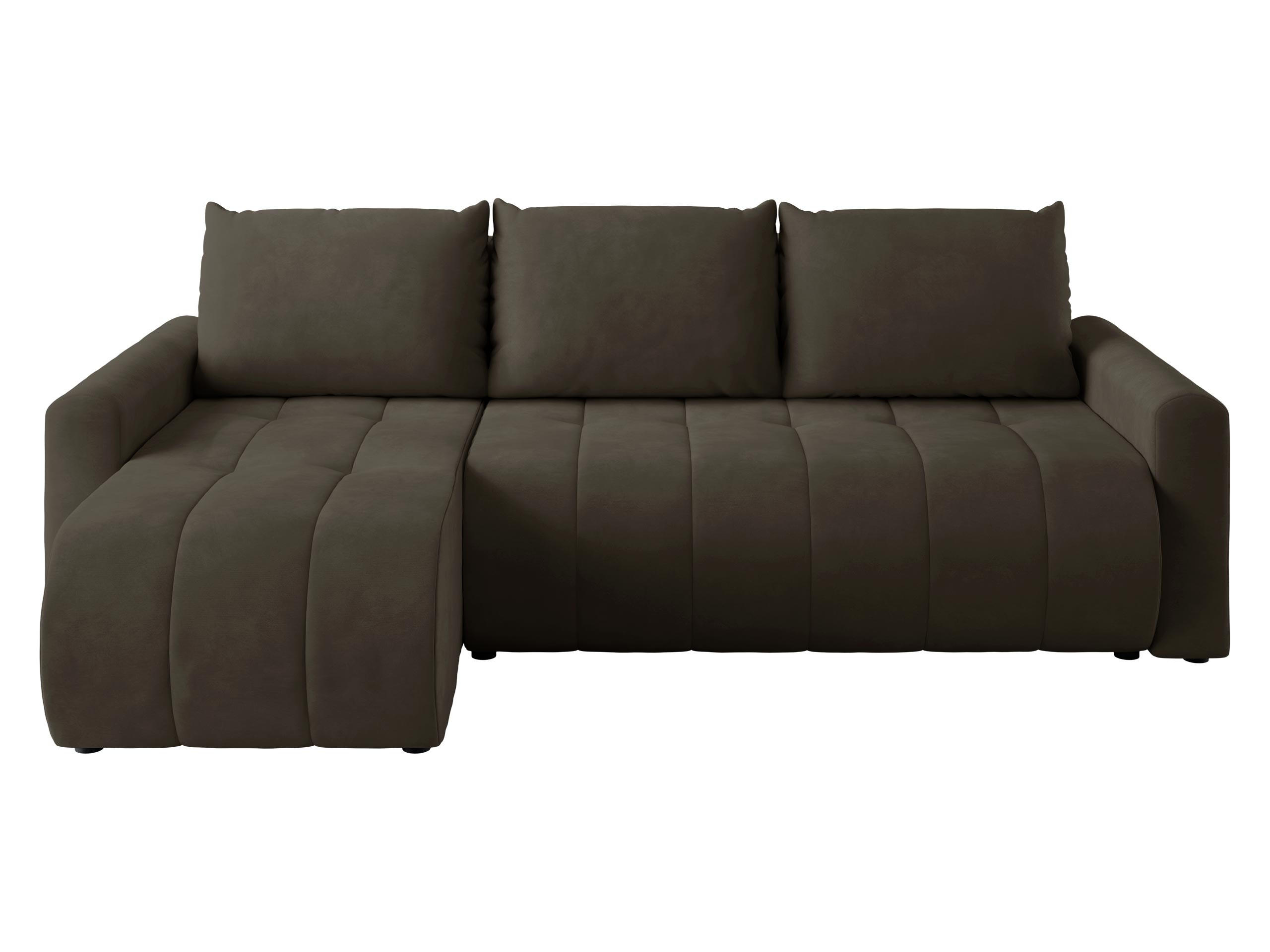 ECKSOFA Sprint - Dunkelbraun/Schwarz, Holz/Kunststoff (230/149cm) - MIRJAN24