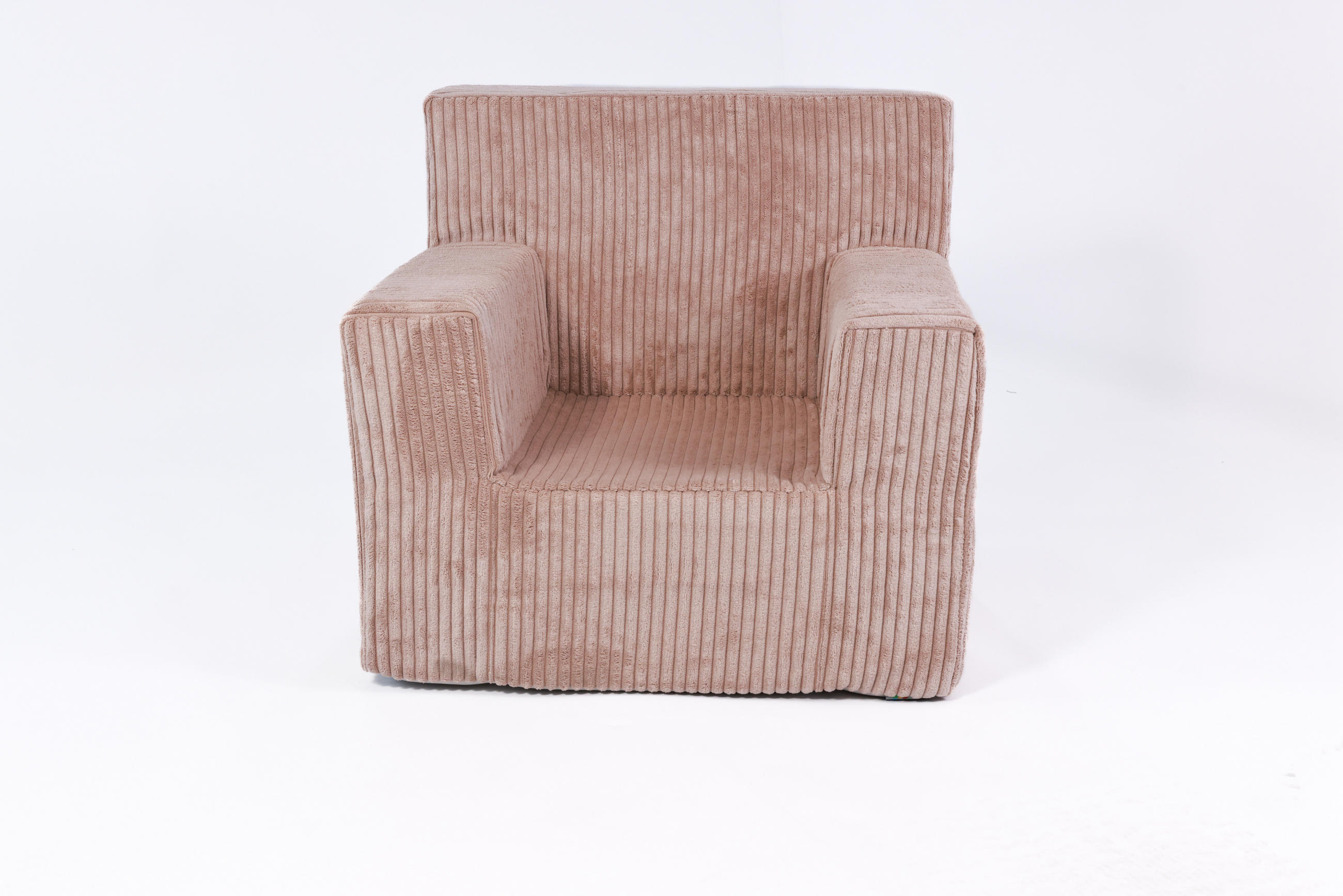 KINDERSESSEL aus Kuschel-Cord in Altrosa - Altrosa, Textil (51/47/33cm) - Fortisline