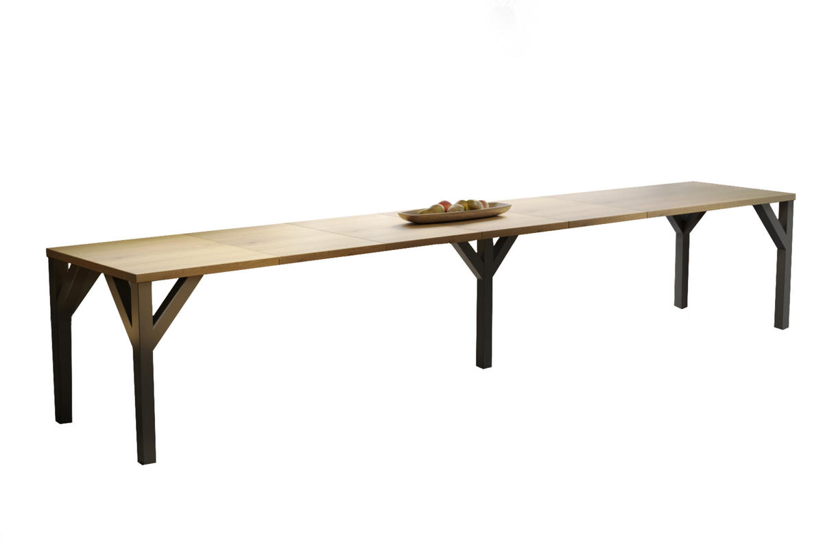 ESSTISCH Dunaj ausziehbar bis 240 cm - Eichefarben, Holzwerkstoff (130/90/75cm) - Endo-Moebel