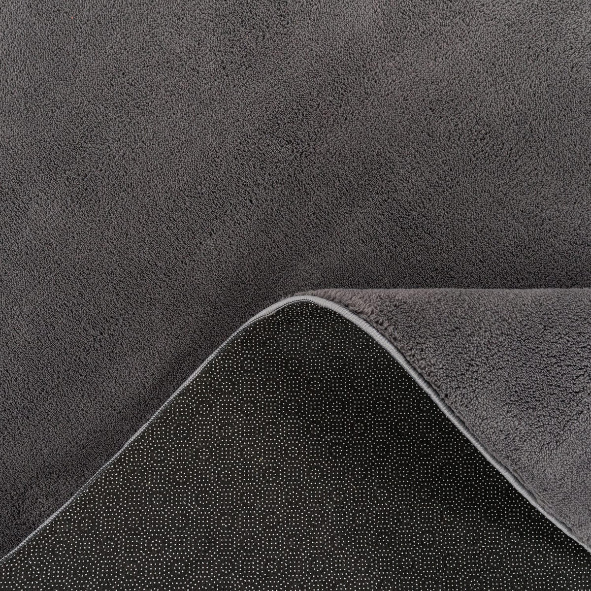 KURZFLORTEPPICH 200/200 cm Cadiz 630 - Anthrazit, Kunststoff (200/200cm) - Paco Home