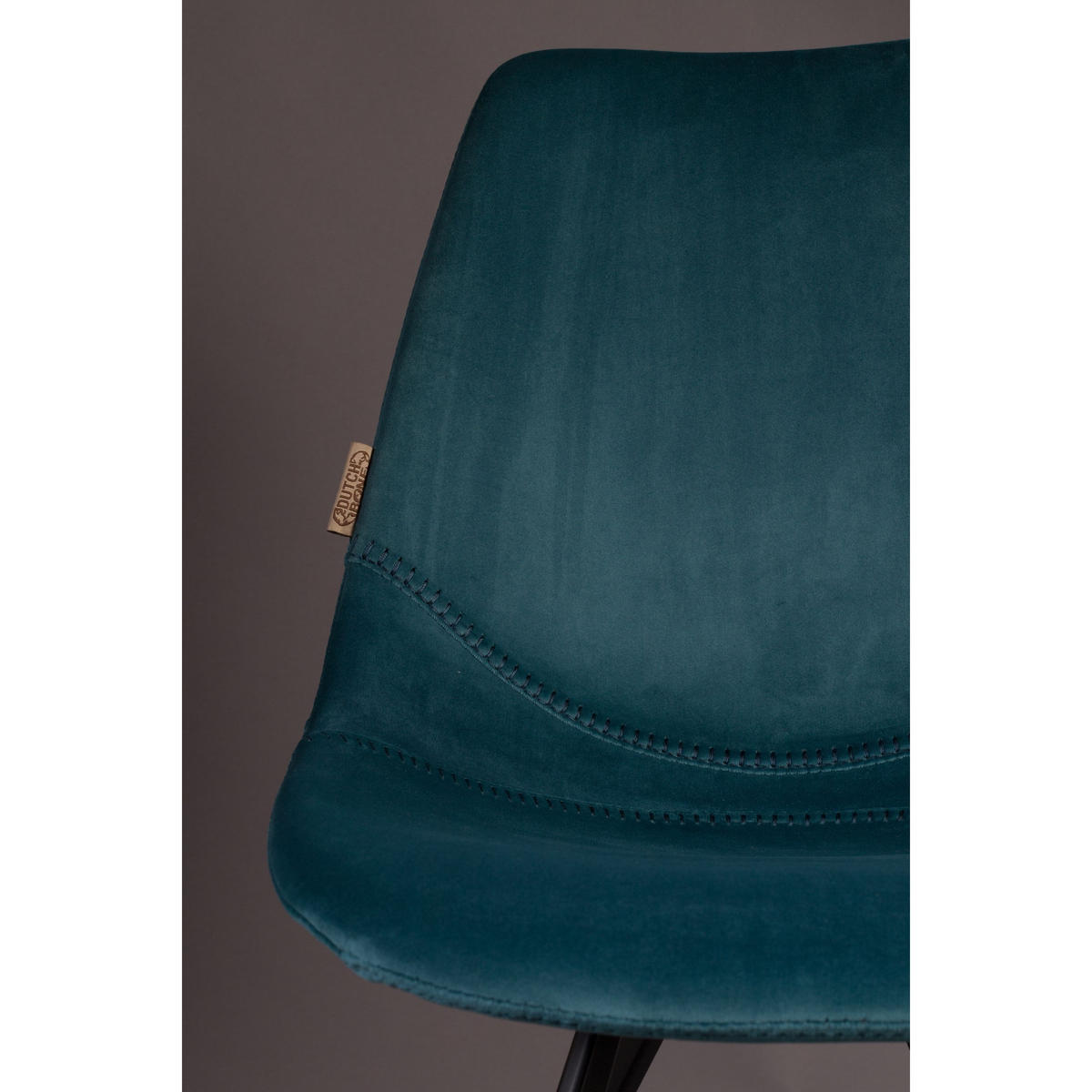 ESSZIMMERSTUHL Franky Blauw - 2 er Set - Blau, Textil (46/83/56cm) - Dutchbone
