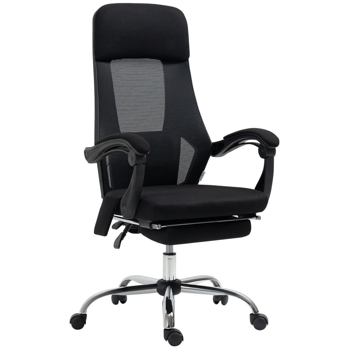 BÜROSTUHL mit Massagefunktion, Schwarz - Schwarz, Kunststoff (57/123/60cm) - Vinsetto