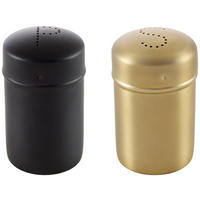 SALZ- und Pfefferstreuer Glamour-Schwarz/Goldfarben - Schwarz, Metall (1/1/1cm) - Mömax