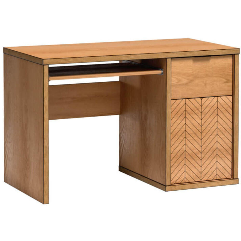 SCHREIBTISCH Fun mit 1 Tür, Karamell-Eiche - Eichefarben, Holzwerkstoff (60/120/78cm) - Beautysofa