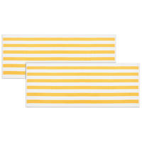 STRANDTUCH, 2er-Set, 70x180 cm, 100% Baumwolle, Gelb - Gelb, Textil (70/180cm) - Zollner