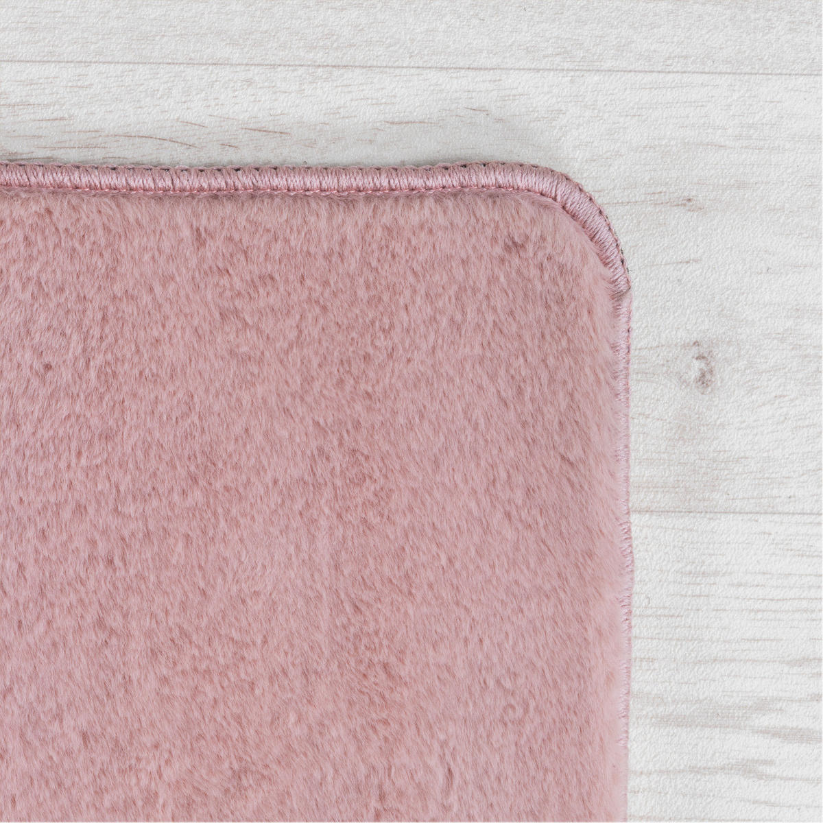 TEPPICH Kurzflor Unifarben Polyester Antirutsch Wohnzimmer Rosa Rechteckig 160x220 - Rosa, Textil (160/220cm) - KADIMA DESIGN