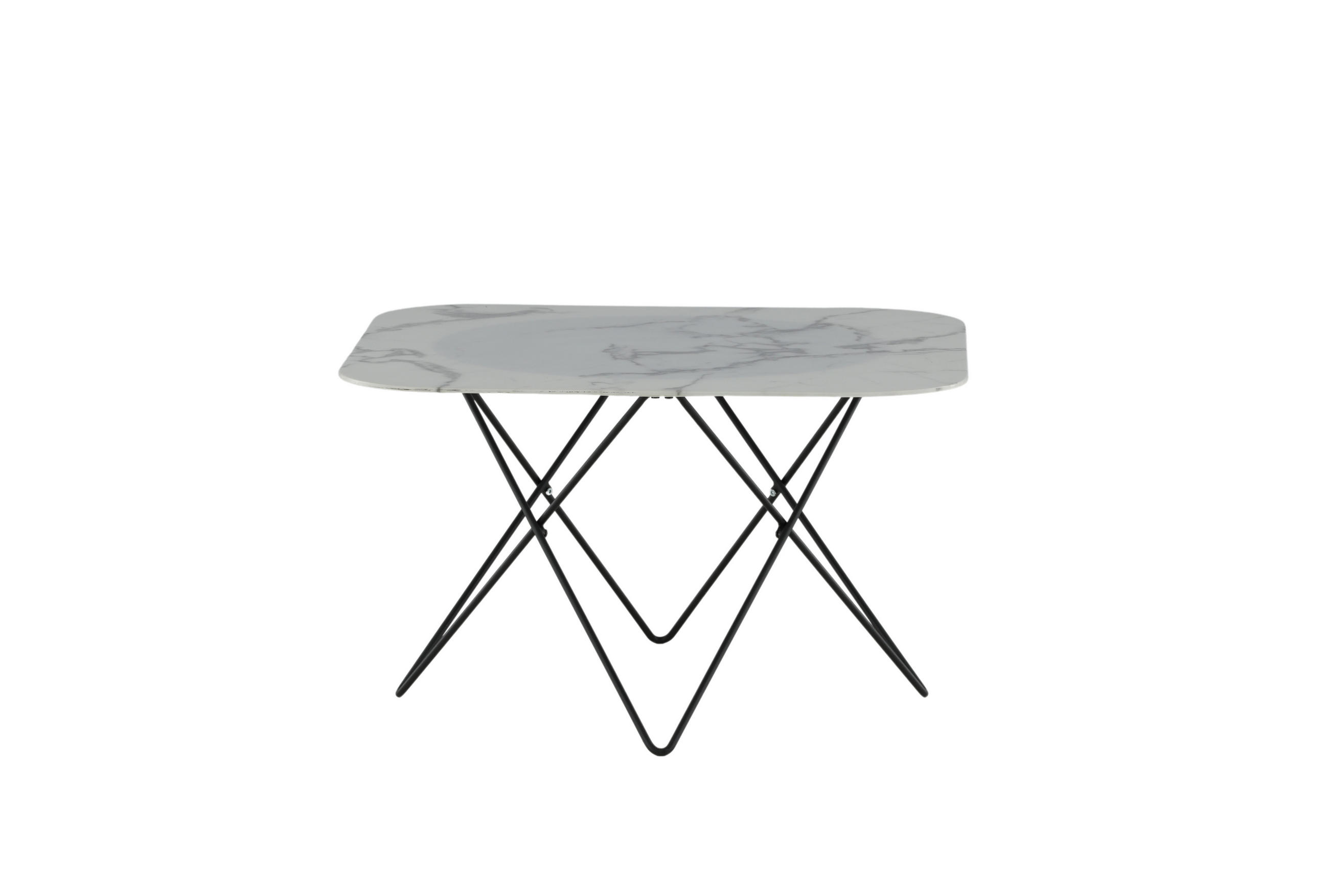 SOFATISCH Tristar Weiß 80x80x50 - Weiß, Glas (80/80/50cm) - FURNLUX
