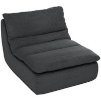 BODENSTUHL, Bodensessel mit einteiligem ultrahochdichtem Schaumstoff, Grau - Grau, Textil (82/75/103cm) - HOMCOM