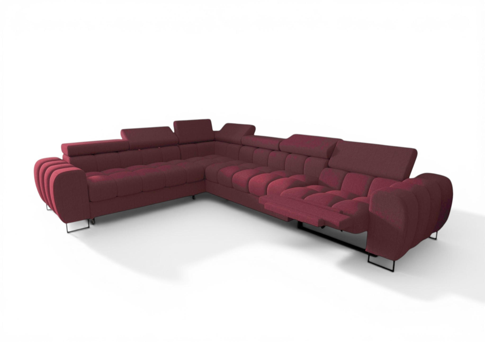 Fun Möbel Ecksofa Rot 330x260 cm