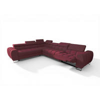ECKSOFA Bastien Relax - Rot, Holzwerkstoff/Textil (260/330cm) - Fun Möbel