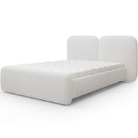 POLSTERBETT Ollival 180x200 cm mit Bettkasten und Metallrahmen – Modernes Designbett ohne Matratze - Weiß, Kunststoff (180/200cm) - Wohnideebilder
