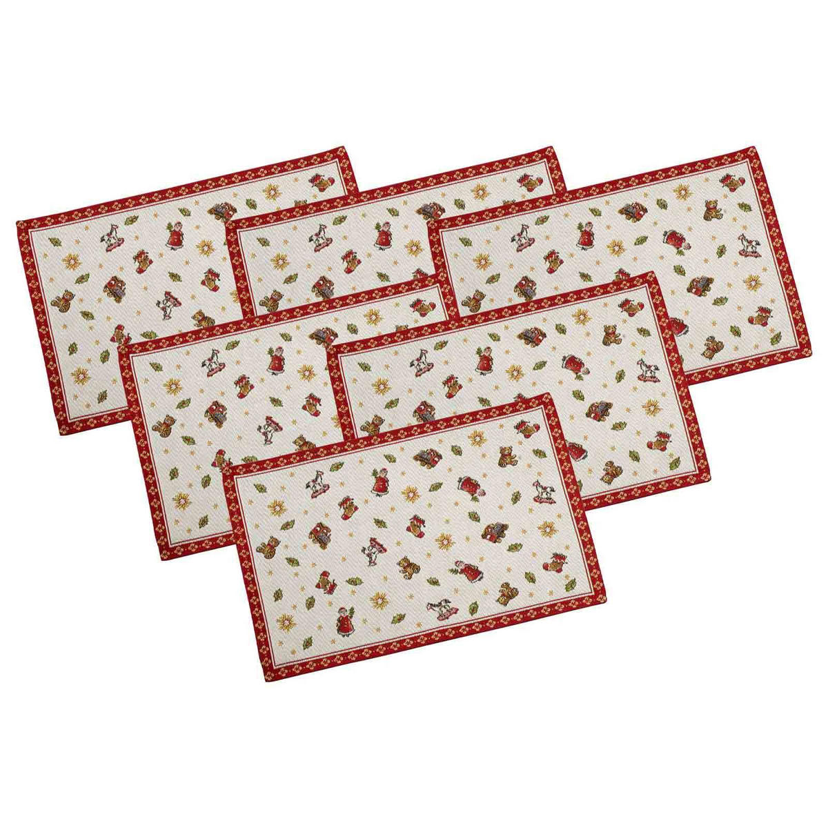 PLATZSET Toy's Delight bunt 48 x 32 cm 6er Set - Multicolor, Textil (32/1/48cm) - Villeroy & Boch