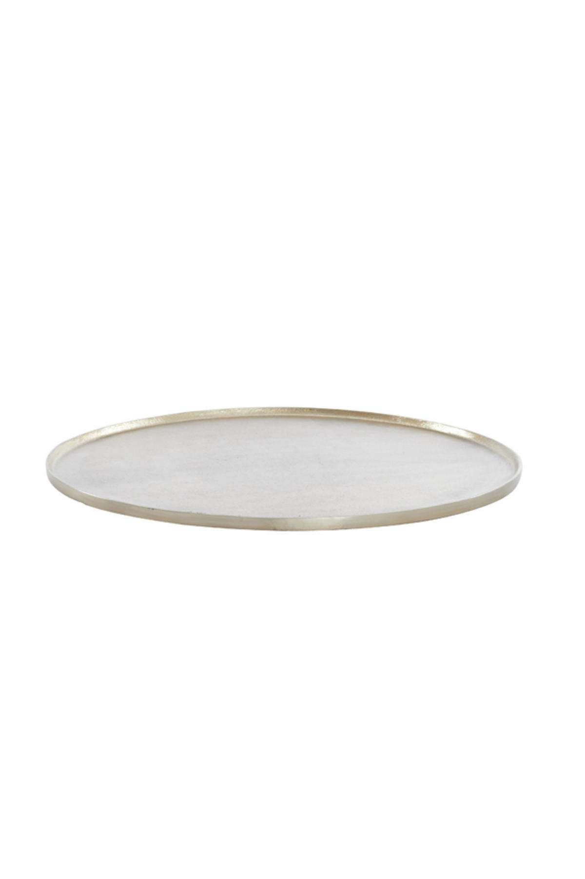 SCHALE Maes Gold Ø50/1,5 cm - Goldfarben, Metall (50/1.5cm) - Light & Living