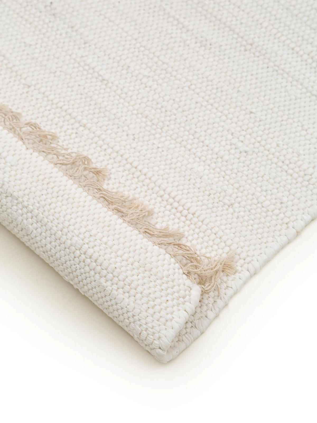 TEPPICH aus recyceltem Material Tom Weiß 160x230 cm - Weiß, Textil (160/230cm) - benuta Pop