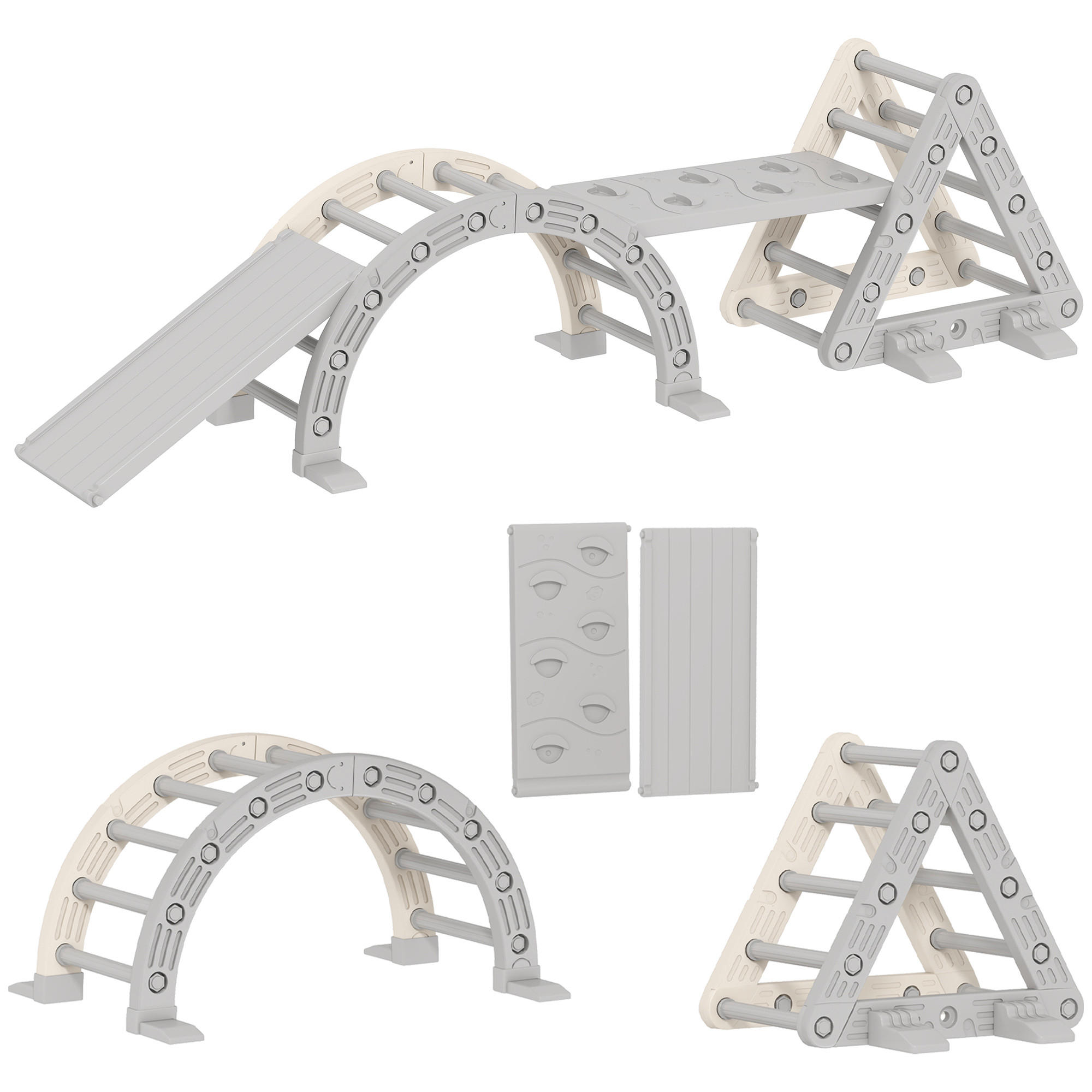 KLETTERDREIECK DE-18394 Grau - Grau, Kunststoff (70/104cm) - ComfortXL