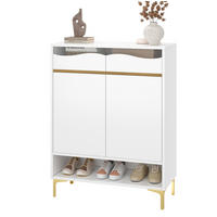 SCHUHSCHRANK mit Schubladen & Ablagen 80/35/105 cm weiß - Weiß, Holzwerkstoff (80/105/35cm) - Redom