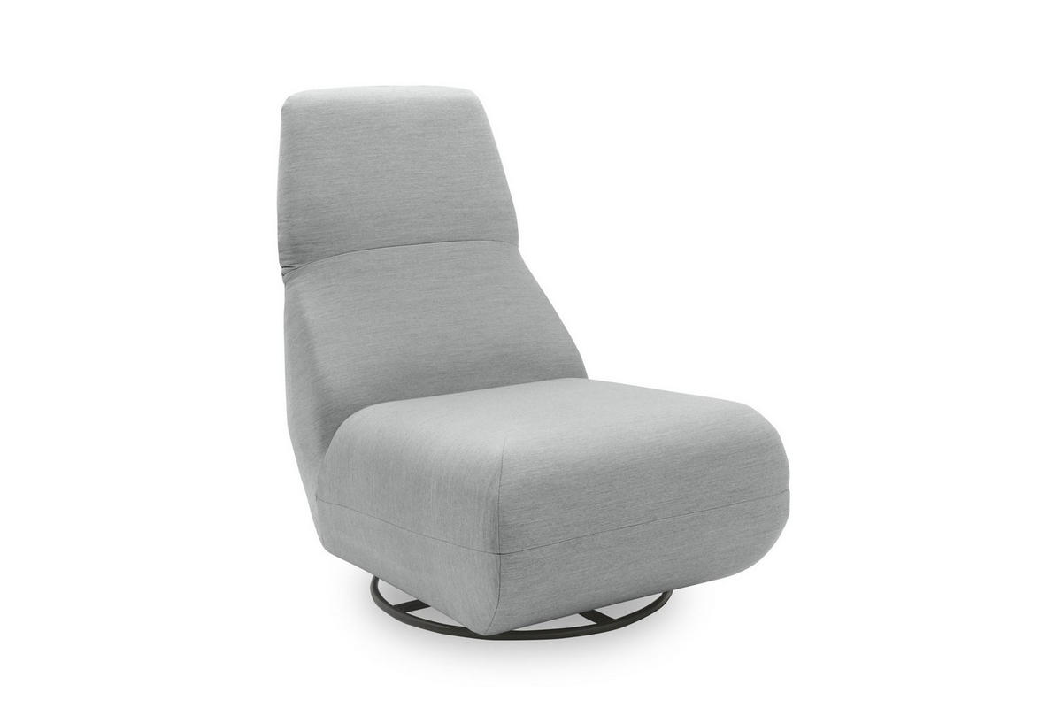 GARTENLOUNGE-RELAXSESSEL 2 Branwen 68x67x88 mit Outdoorbezug in silber - Silberfarben, Kunststoff (68/67/88cm) - 58aufmkessel