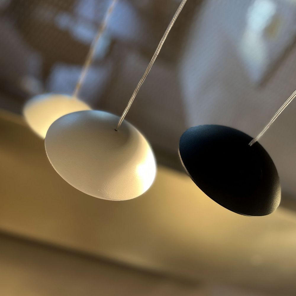 HÄNGELEUCHTE Santa Air 5-flammig Weiß - Schwarz, Metall (11/11/3.2cm) - s.luce