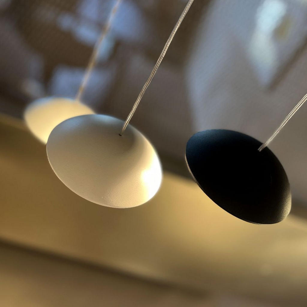 Thumbnail - s.luce Hängeleuchte, Weiß, Metall, Rund, 11x3.2x11 cm, Lampen & Leuchten, Innenbeleuchtung, Hängelampen, Pendelleuchten