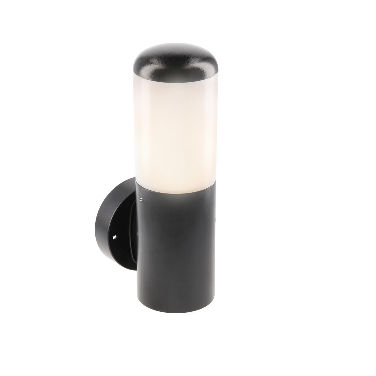 AUSSENWANDLEUCHTE HUMERA Schwarzer Rundzylinder - Schwarz, Kunststoff (11/13.4/29.6cm) - CGC Europe