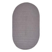 TEPPICH geflochten oval 90/150 cm - Grau, Textil (90/150cm) - Homescapes