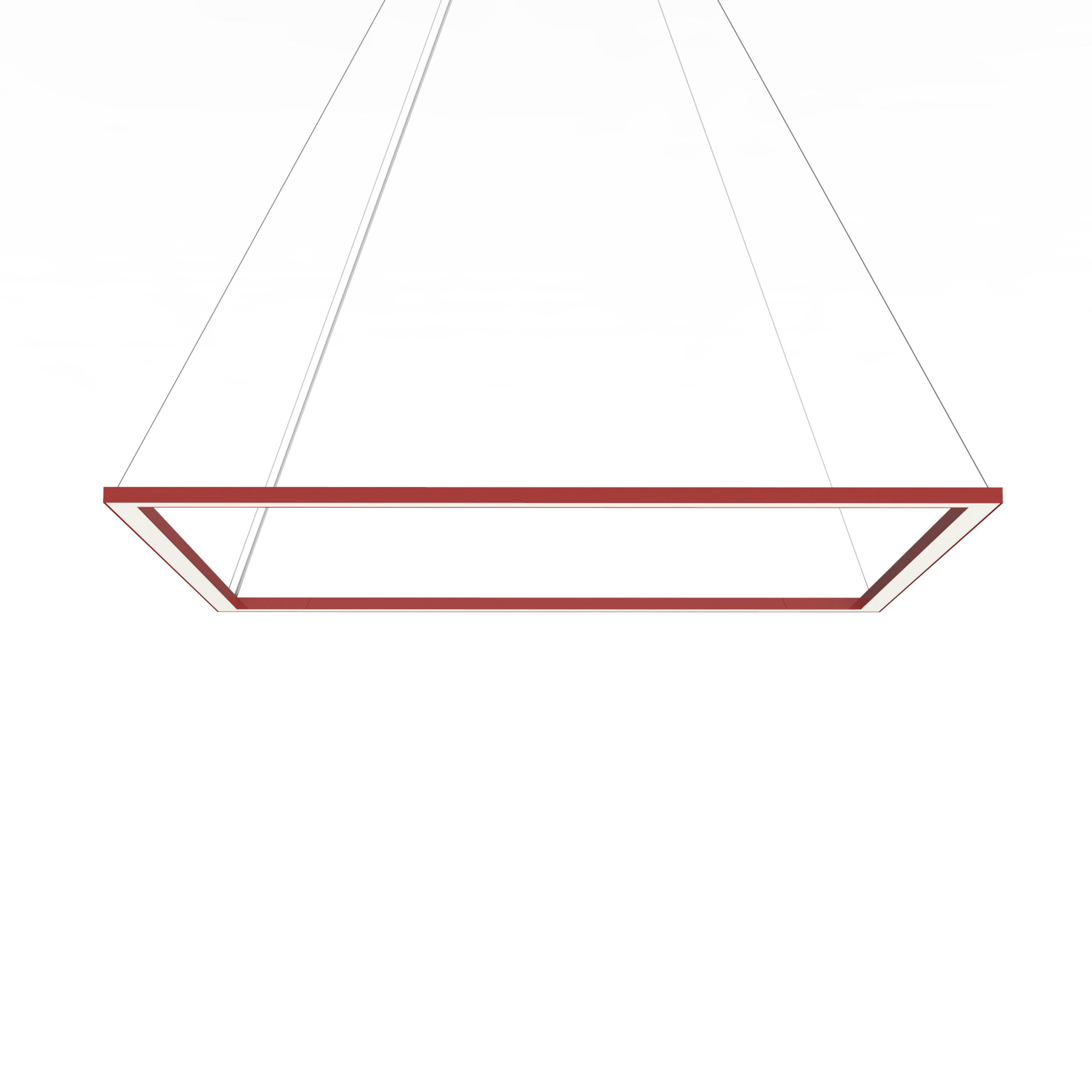 LED-HÄNGELEUCHTE - Rot, Metall (90/90/100cm) - Lumicom