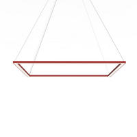 LED-HÄNGELEUCHTE - Rot, Metall (90/90/100cm) - Lumicom