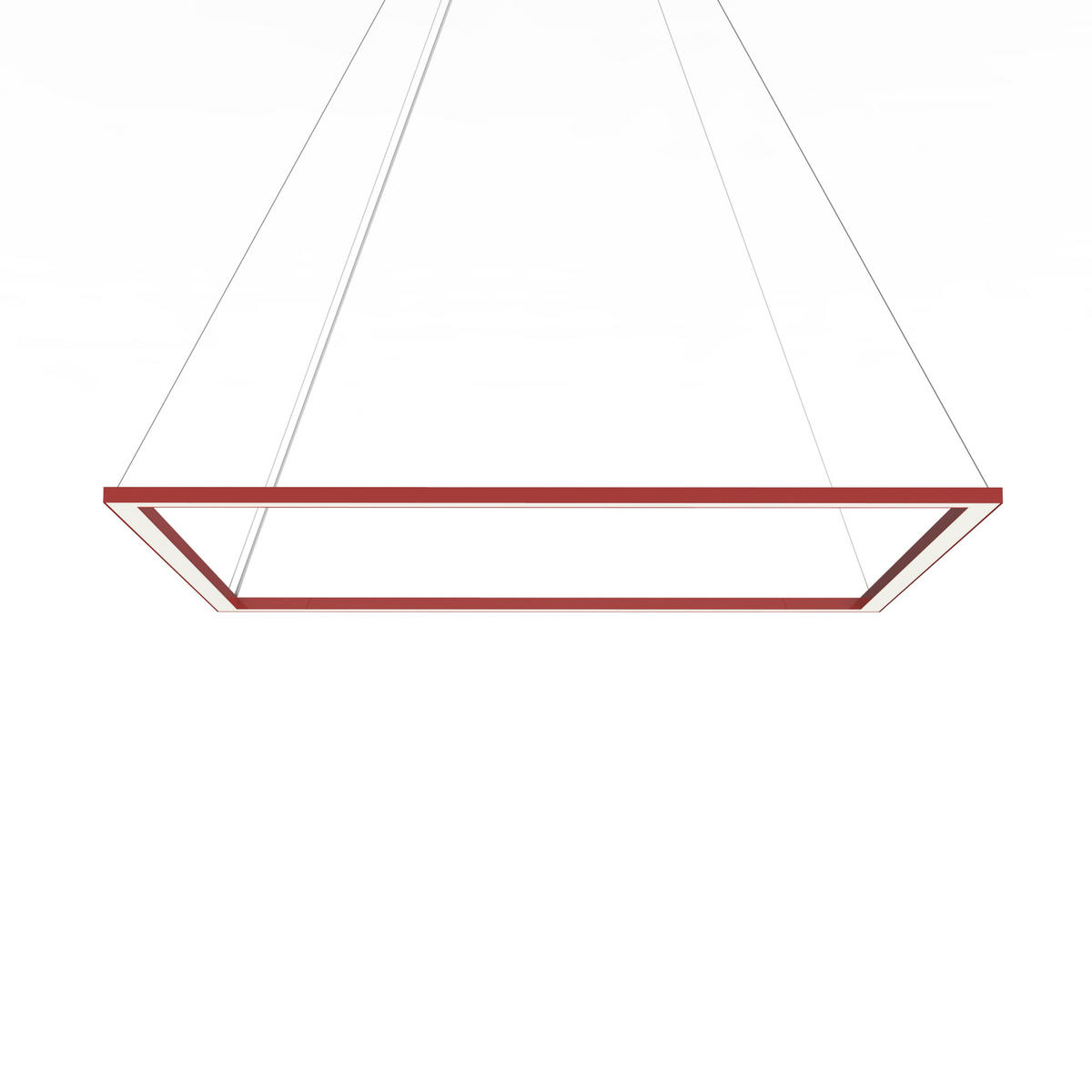 LED-HÄNGELEUCHTE - Rot, Metall (90/90/100cm) - Lumicom