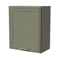 HÄNGESCHRANK Salo W2/60 Grau / Reed Green Matt 60 / 32,5 / 72cm - Grau/Grün, Holz/Holzwerkstoff (60/72/32.5cm) - Feldmann-Wohnen